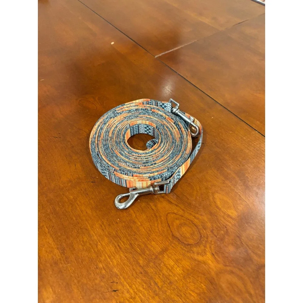 9 Meter Extra Long Dog Training Leash Southwestern Pattern Padded Handle 30ft